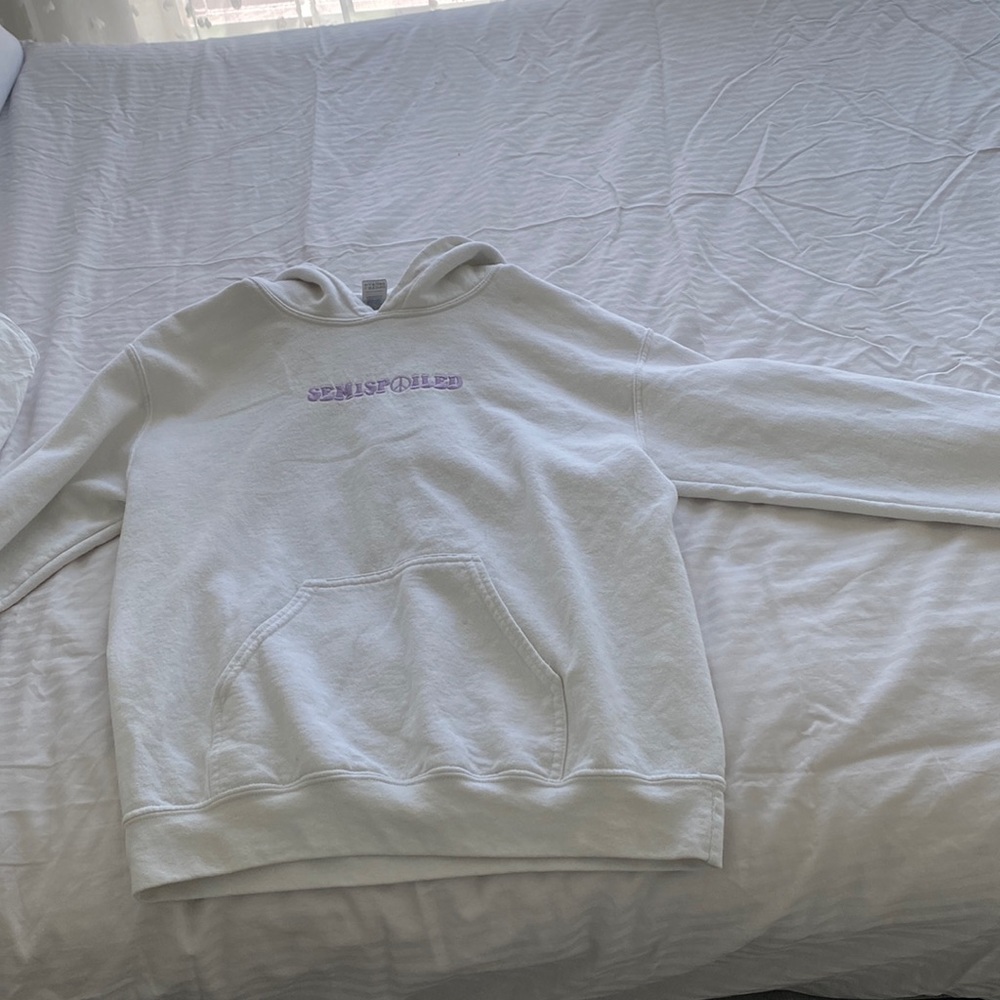 Semispoiled White hoodie